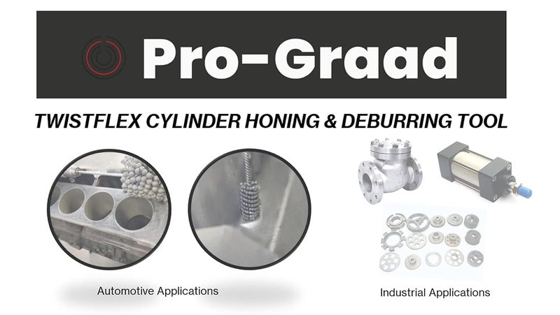 TwistFlex أداة صقل الأسطوانات Pro-Graad 4" 240SC | أداة صقل الأسطوانات المرنة 4.00" | فرشاة ثقب لقطر الثقوب 3.80" - 4.02" | كربيد السيليكون 240 حبيبة | عمود 0.354" | طول 13.5" - Image 5